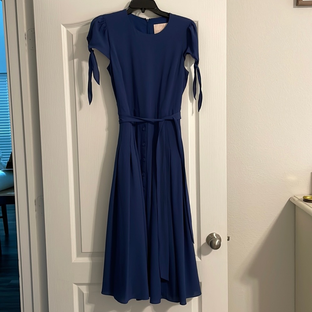 Gal Meets Glam Bette Pleated midi dress